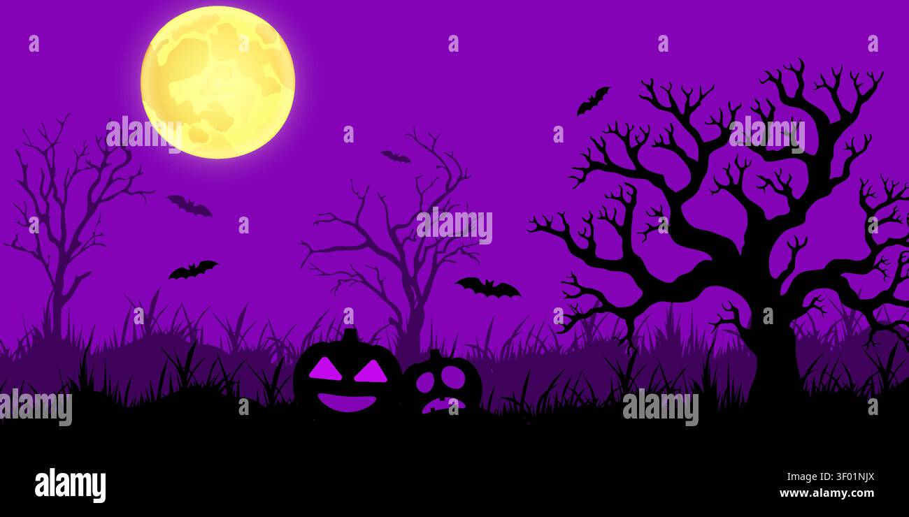 Background vector design with halloween theme Stock Vector