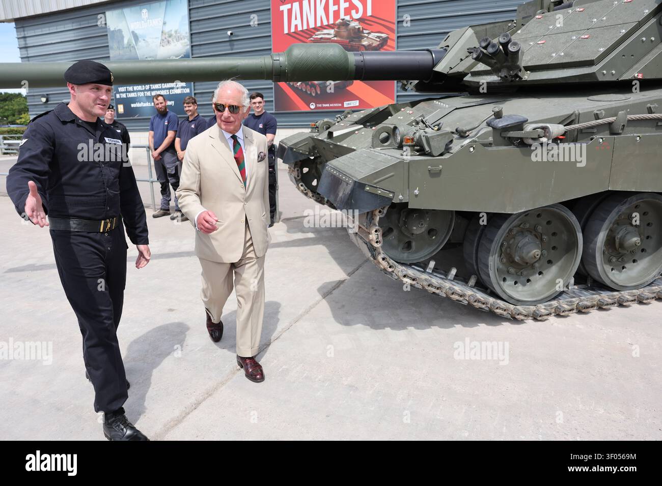 King Charles III, Colonel-in-Chief of the Royal Tank Regiment (RTR ...