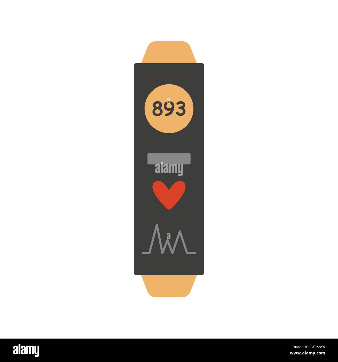 Fitness tracker flat vector Stock Vector