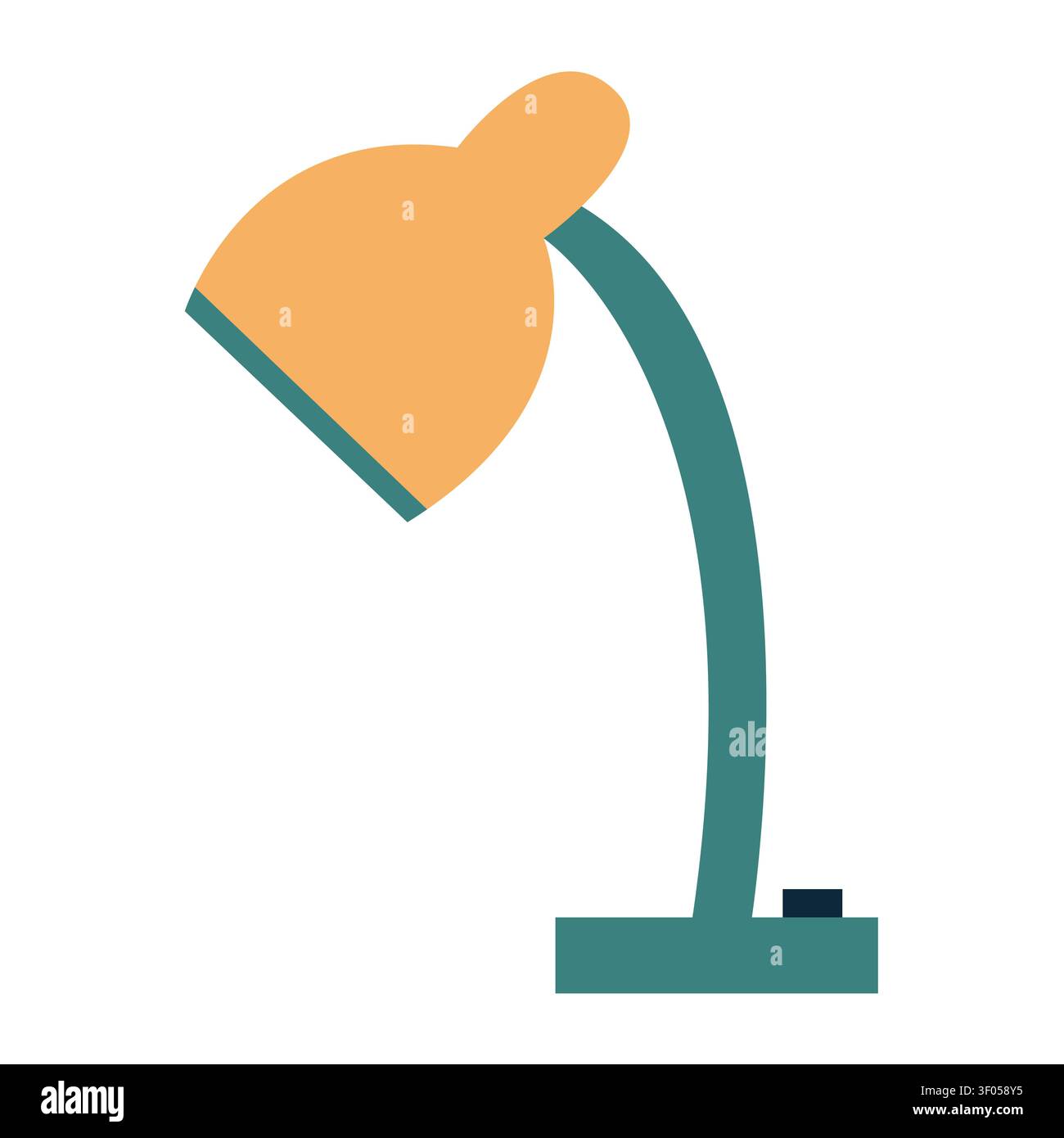 Desk lamp flat Stock Vector