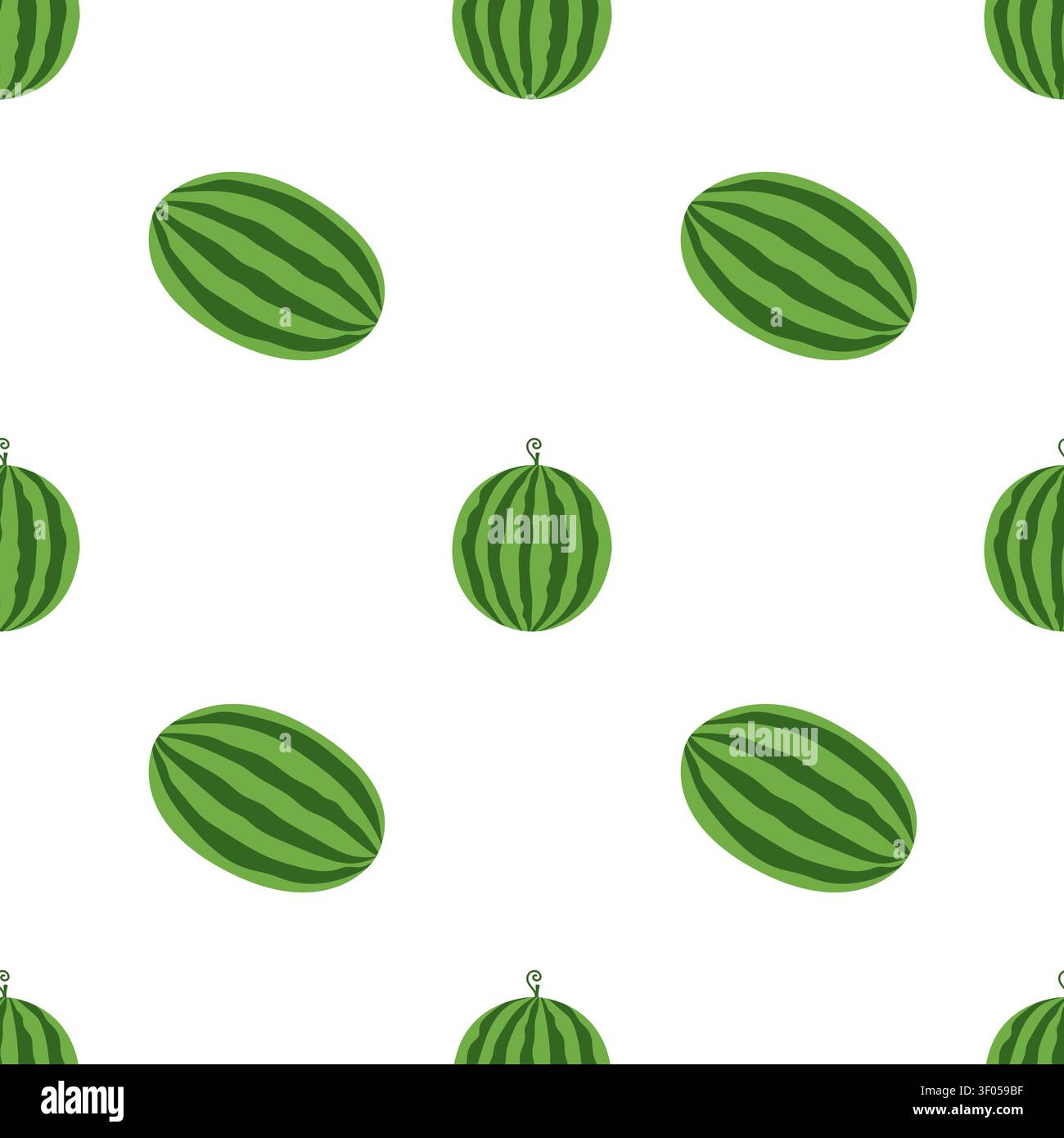 Watermelons seamless pattern Stock Vector