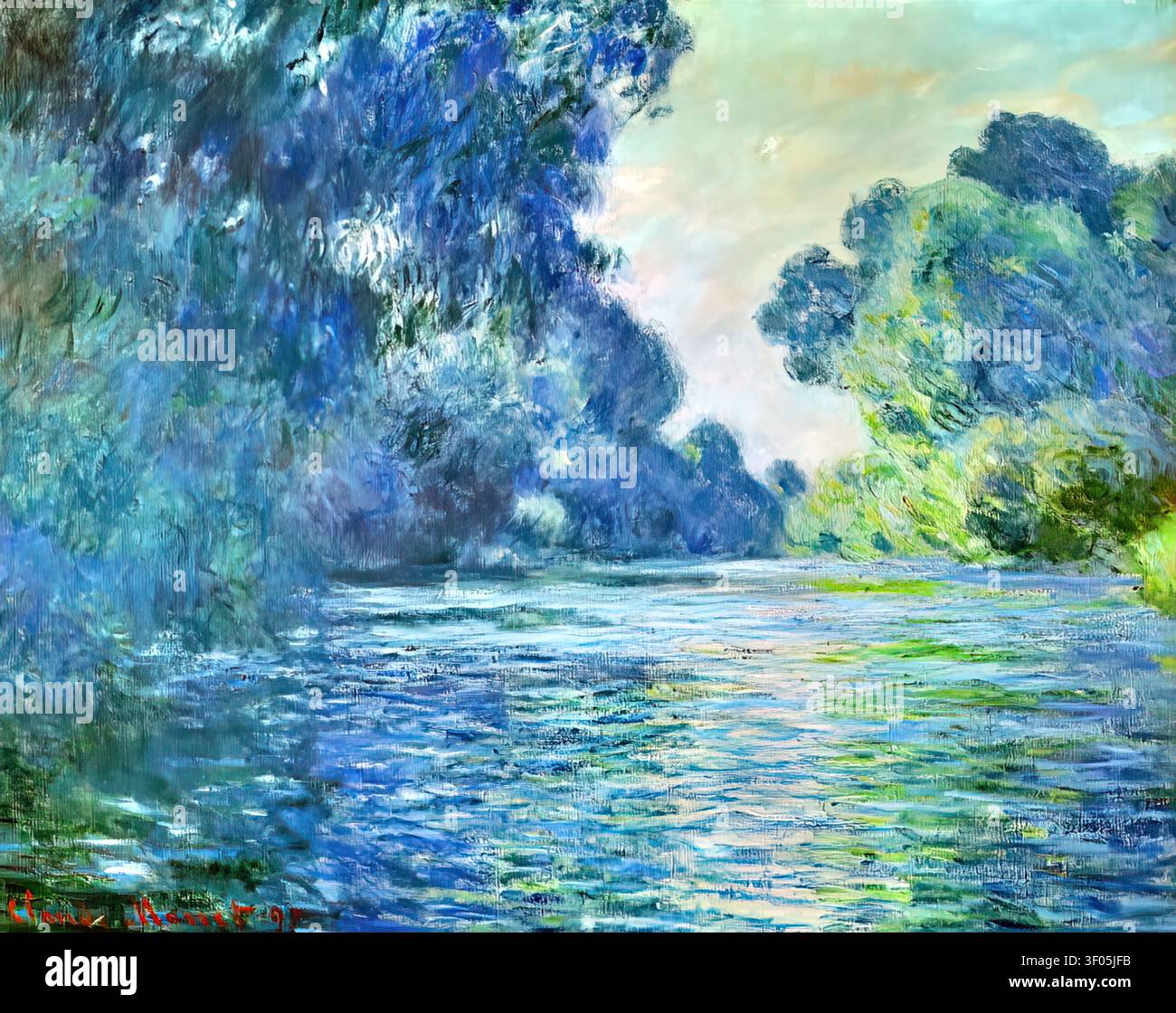Branch of the seine near giverny hi-res stock photography and