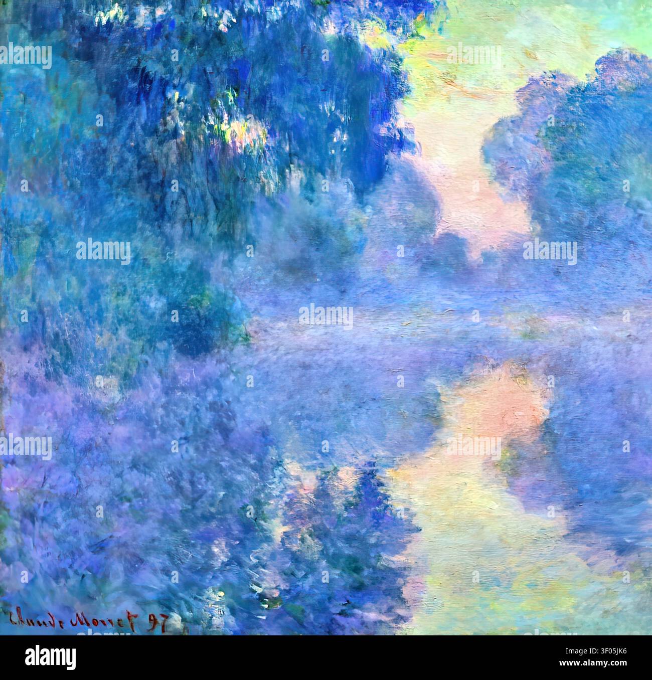 Claude Monet - Branch of the Seine near Giverny Stock Photo - Alamy