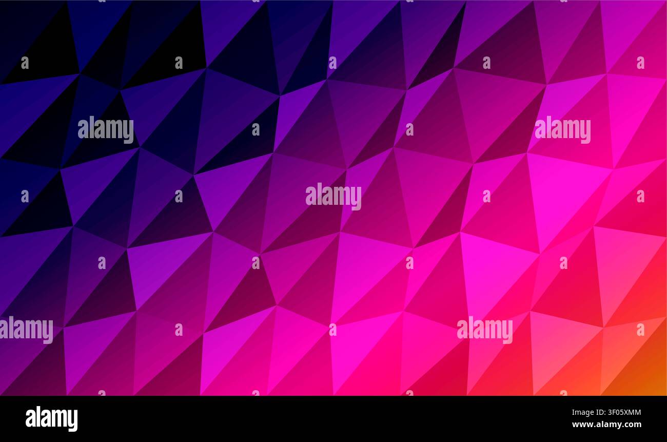 Abstract low poly geometric background with vibrant red with creating vibrant gradient effect modern digital aesthetic suitable web design Stock Vector