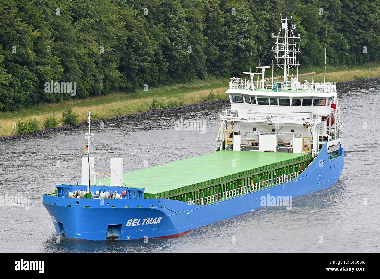 General cargo ship BELTMAR at the Kiel canal Stock Photo