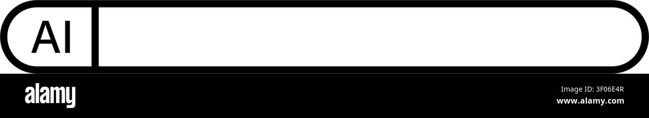 Ai prompt bar icon simple design Stock Vector