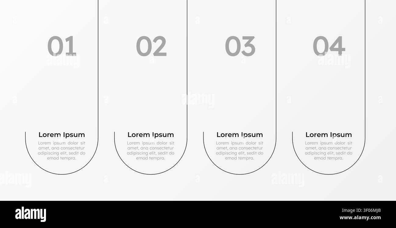 Education facility schedule empty infographic template Stock Vector