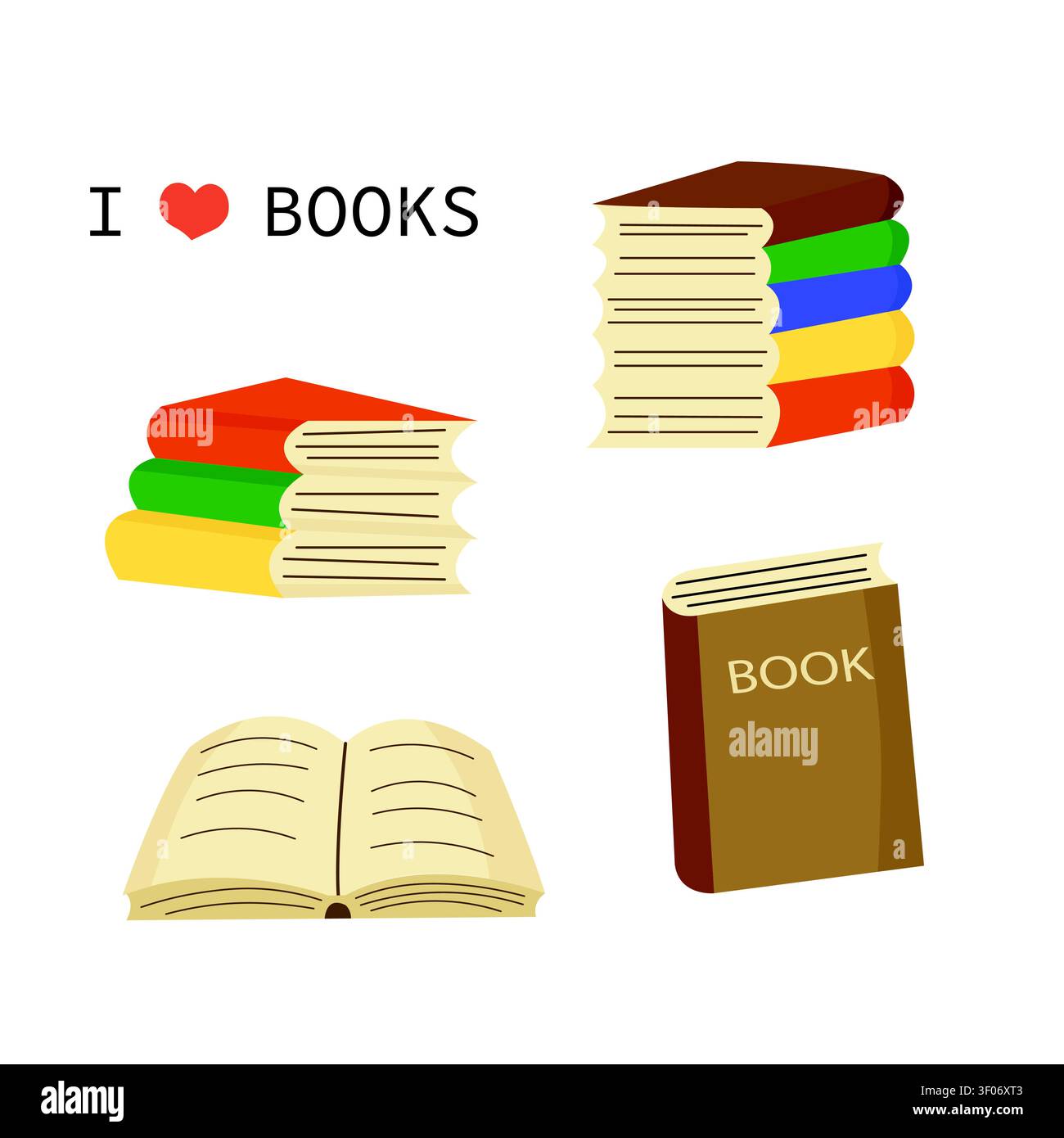 Book lover vector for posters, cards, blogs, education Stock Vector