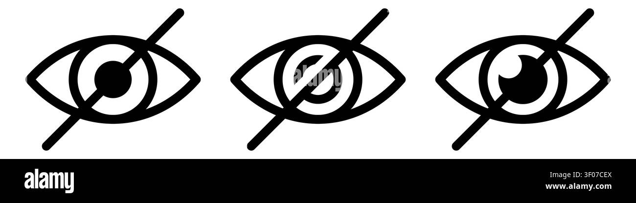 Sensitive eye icon simple design Stock Vector