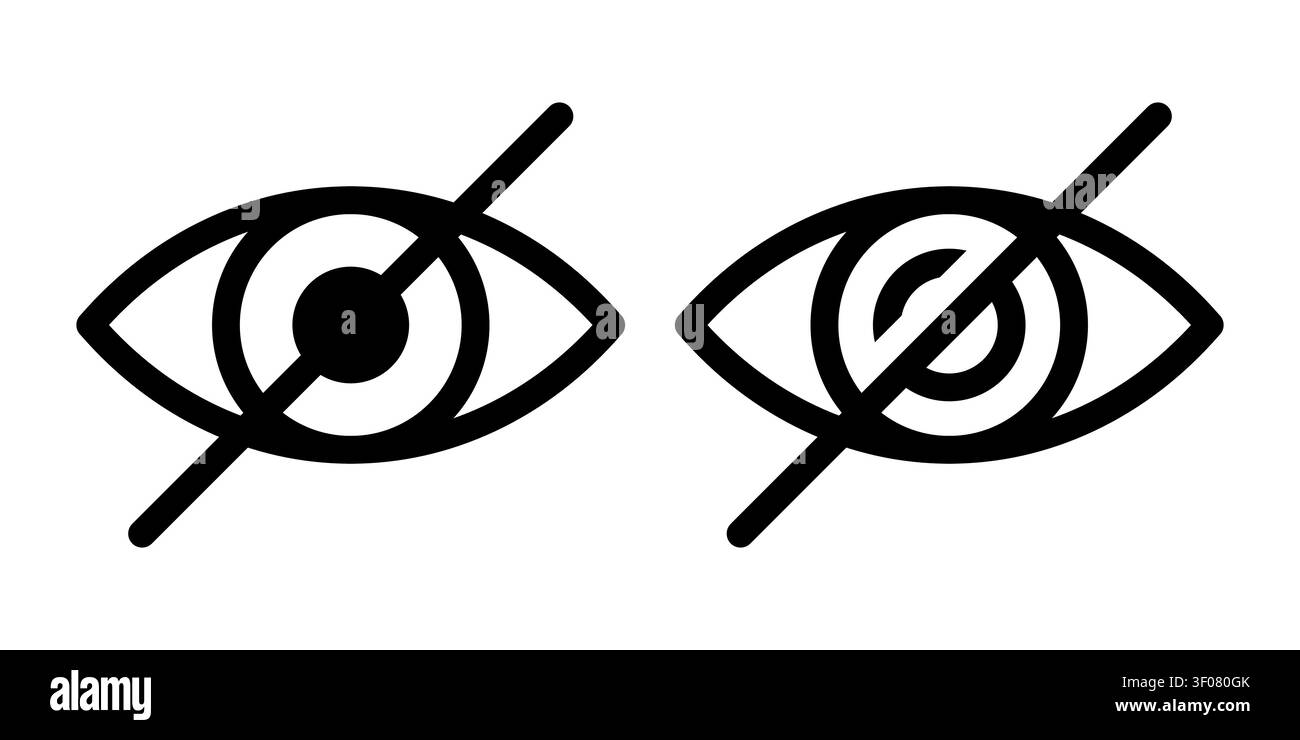 Sensitive eye icon simple design Stock Vector