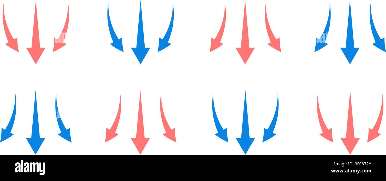 Airflow wave arrows icon set Stock Vector