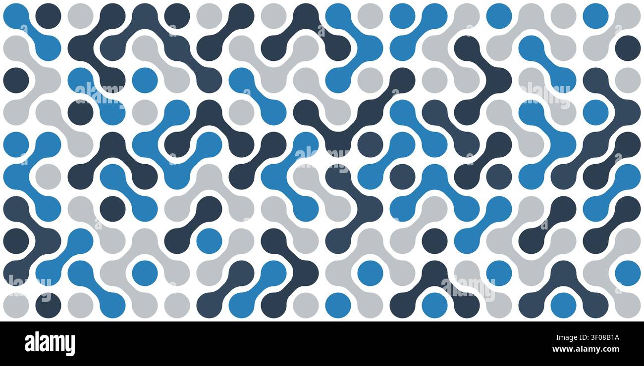 Metaball dot pattern background illustration Stock Vector