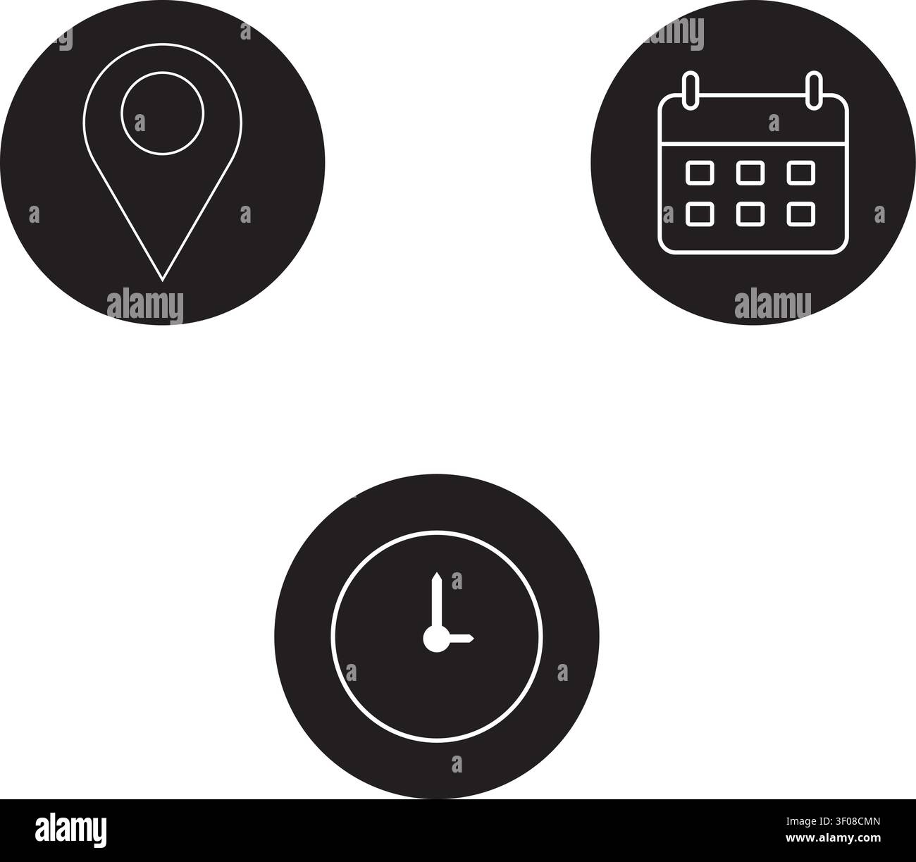 Location pin and map icon vector set Stock Vector