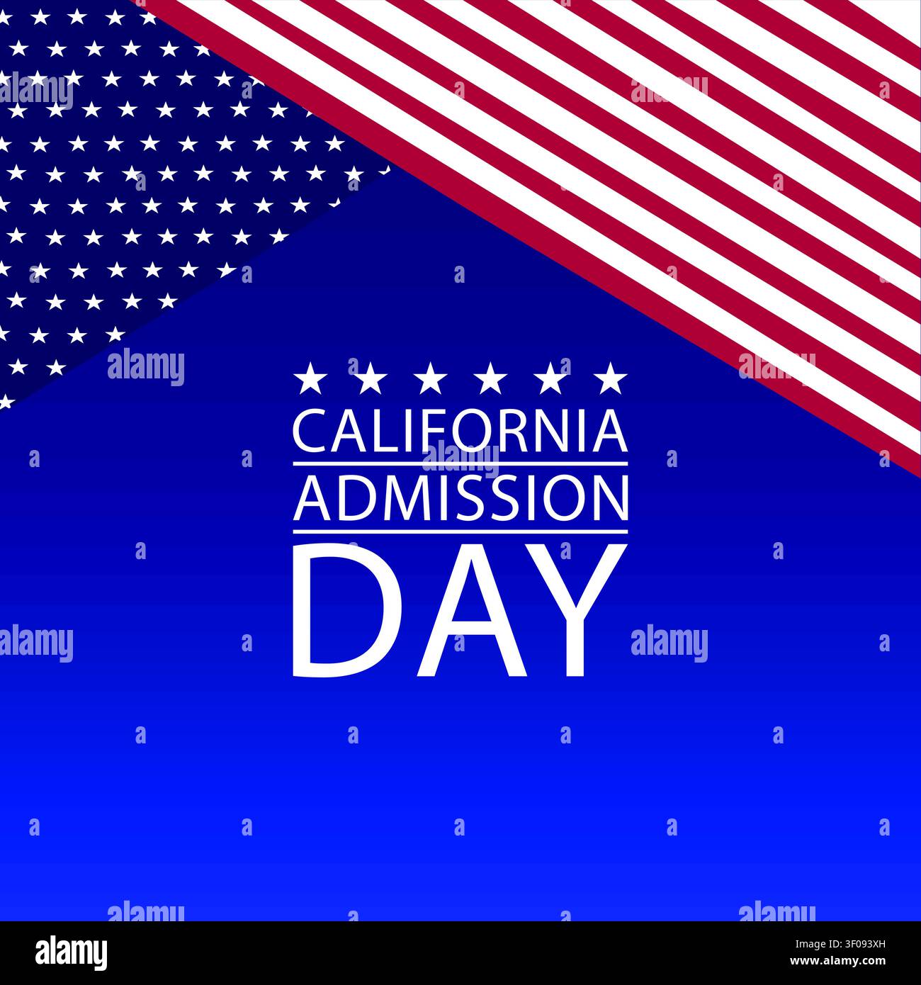 Honoring History Festivities for California Admission Day Stock Vector