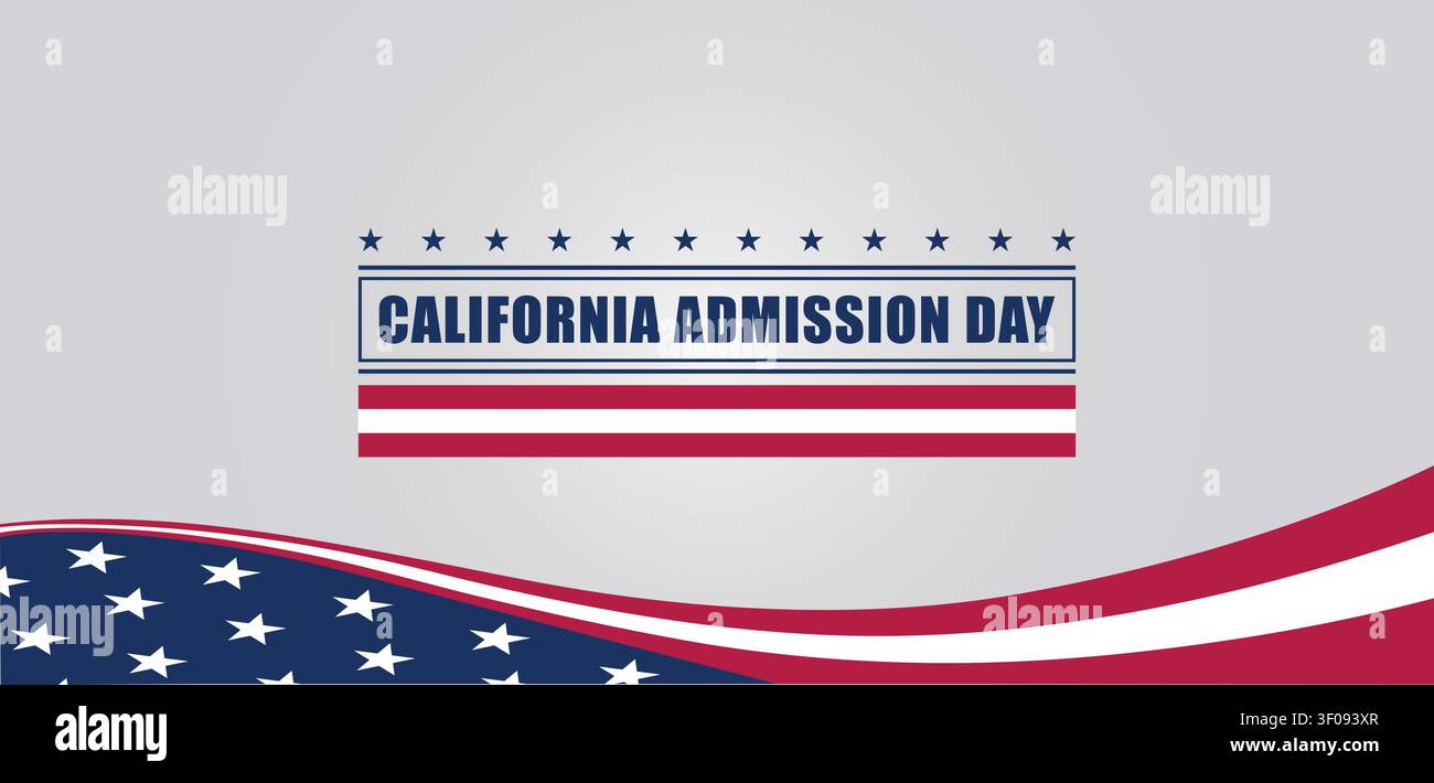 Celebrating California Admission Day Honoring a Rich Legacy Stock Vector