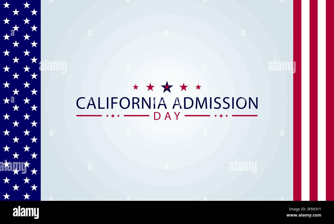 California Admission Day A Milestone of History and Progress Stock Vector