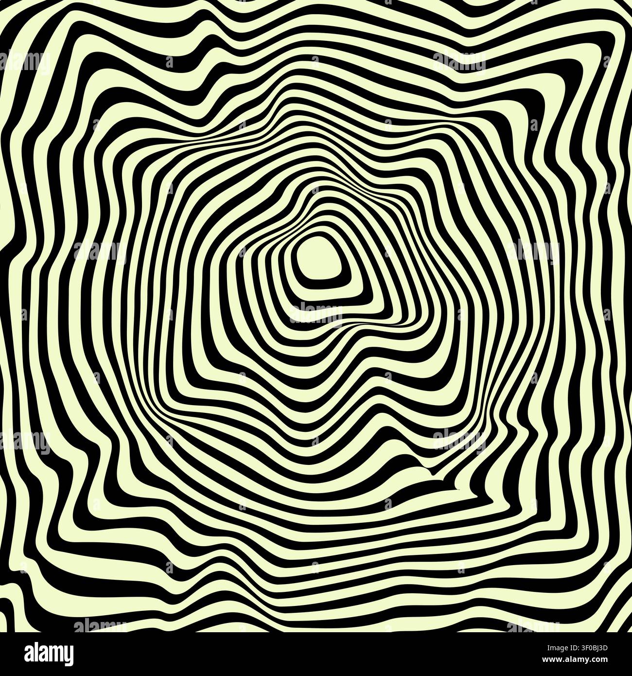 Optical illusion pattern. Geometric abstract design. Stock Vector