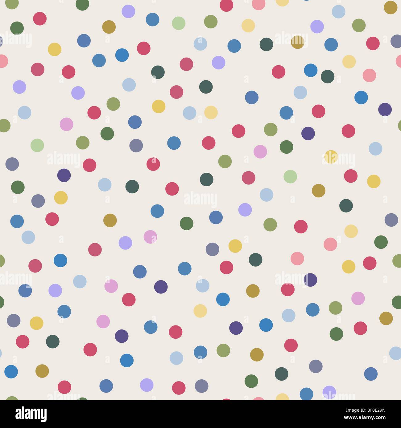 Colorful Polka Dot Confetti Vector Pattern Stock Vector