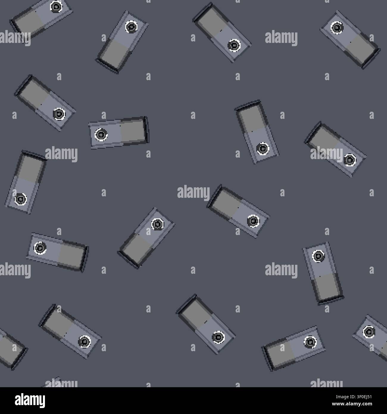 seamless pattern lens table web camera cartoon. equipment digital, technology photo lens table web camera sign vector Stock Vector