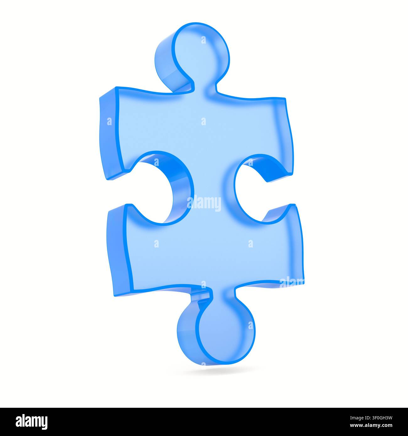 puzzle on white background. Isolated 3D illustration Stock Photo