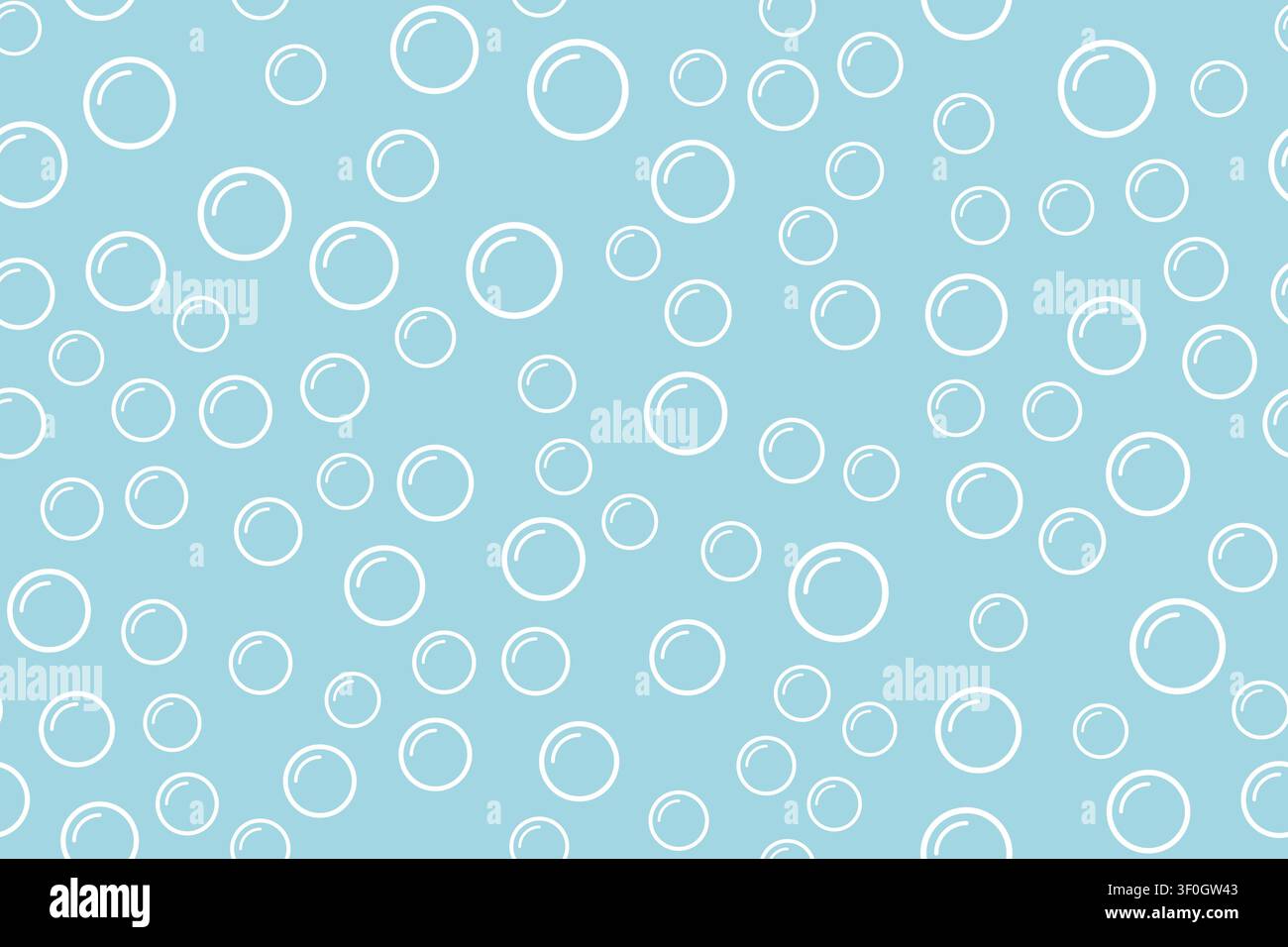 Seamless pattern with water bubbles Stock Vector