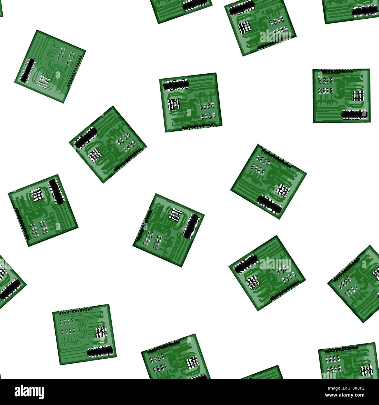 pattern technology microcontroller cartoon. microcontroller electronic, computer isometric, processor microchip technology microcontroller sign vector Stock Vector