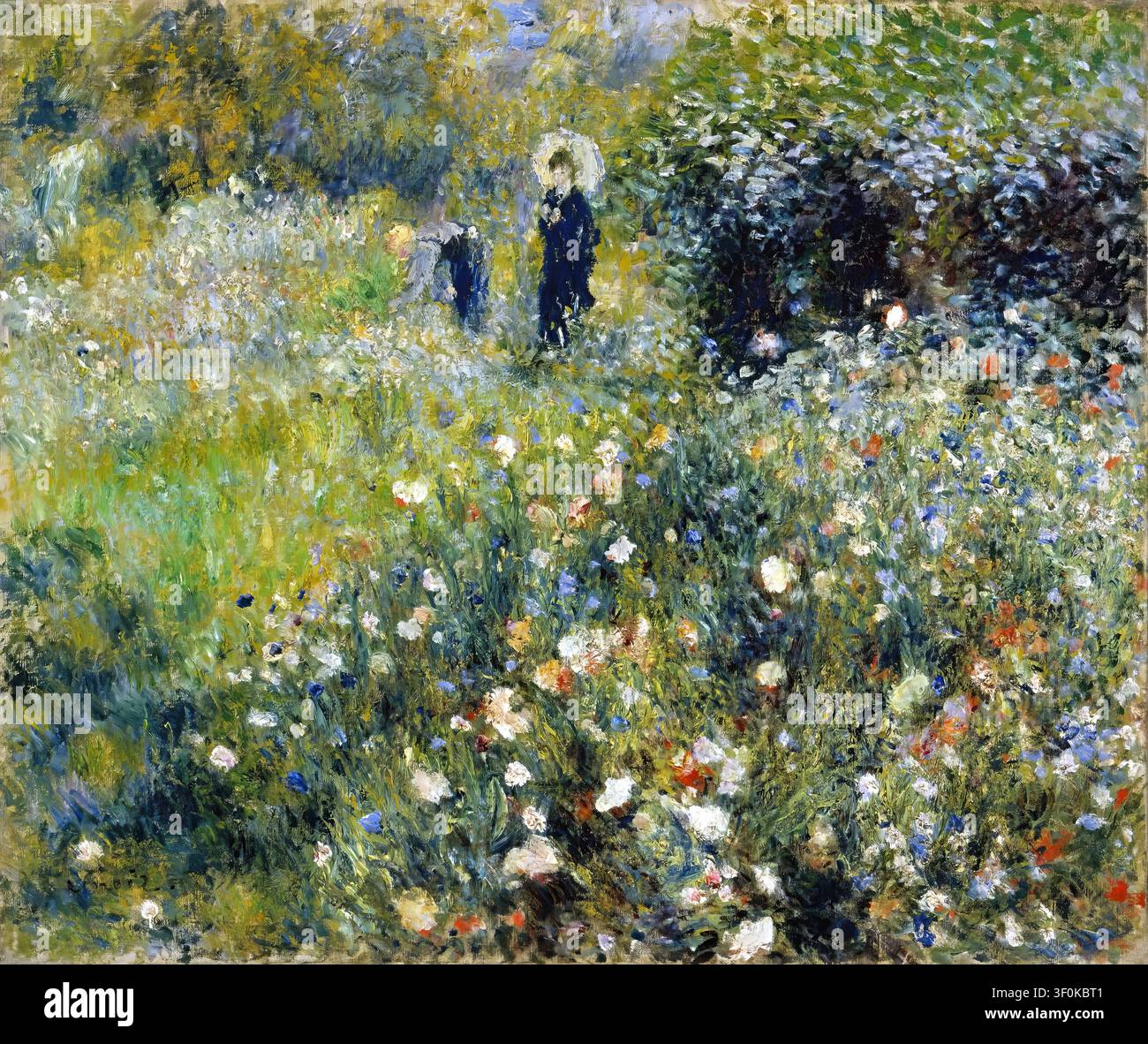Pierre auguste renoir woman parasol in hi-res stock photography