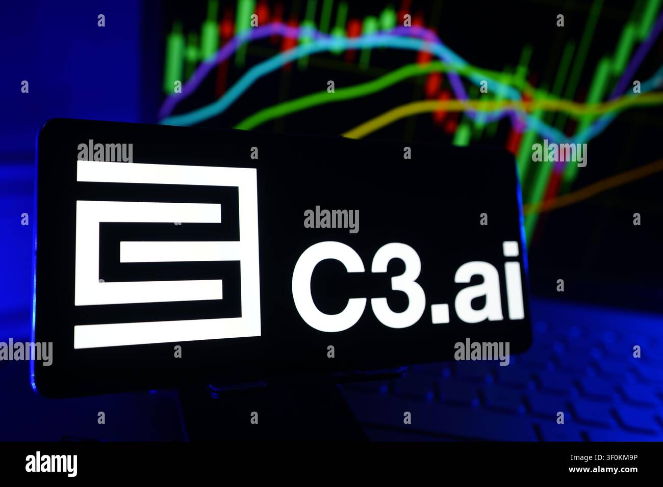 C3.ai Artificial Intelligence Software Company Providing Enterprise AI Applications and Data Analytics Solutions Stock Photo