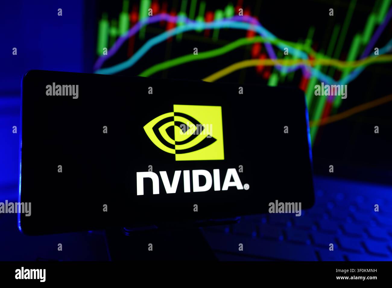 NVIDIA Semiconductor And Artificial Intelligence Technology Company Developing GPUs And Advanced Computing Hardware Stock Photo
