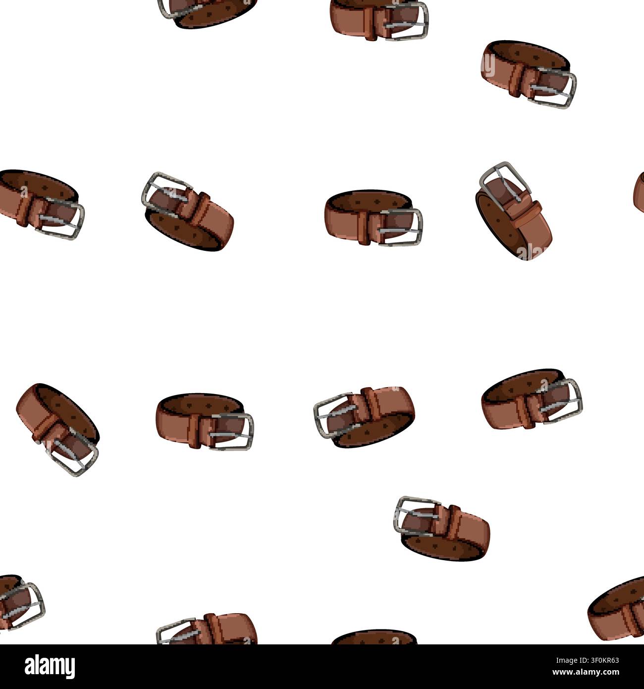 pattern strap leather belt cartoon. strap leather belt sign vector Stock Vector