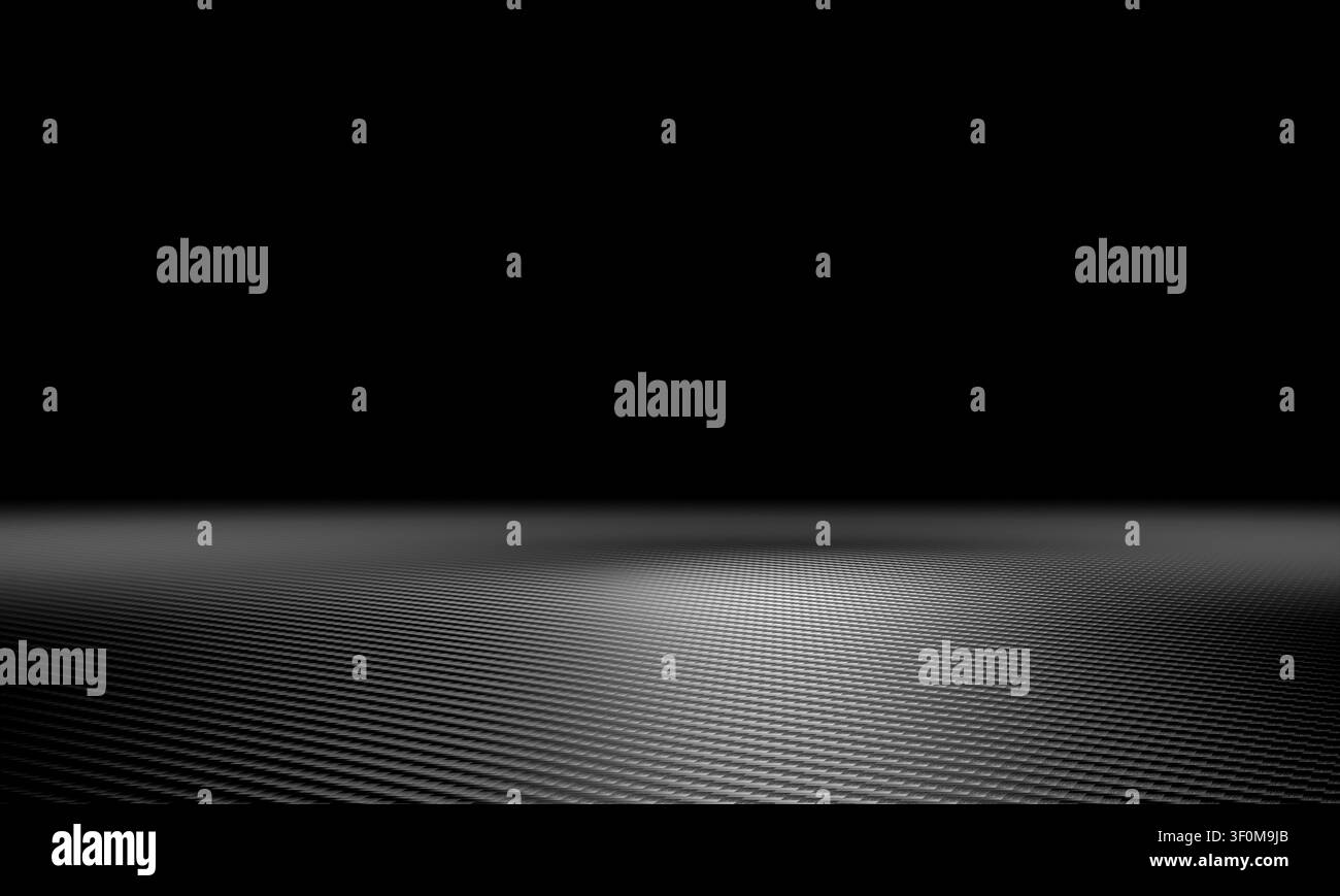 Carbon fiber texture 3d dark background Stock Photo