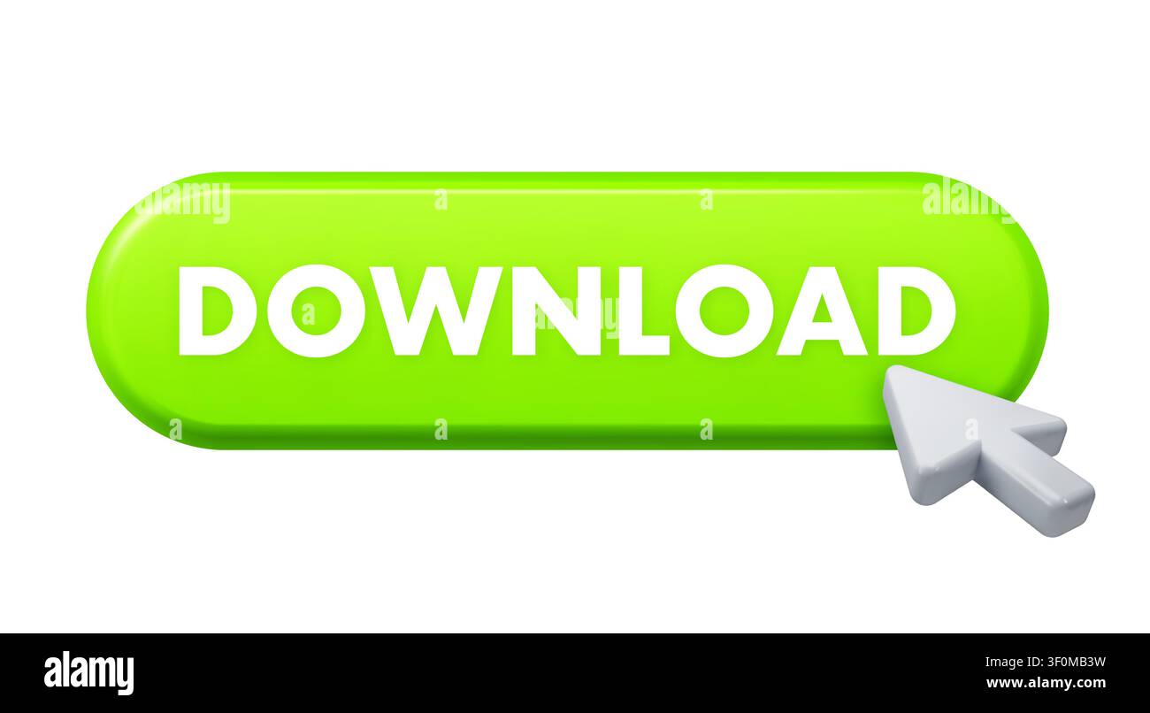 Downloading software internet content with clicking mouse pointer Stock Vector