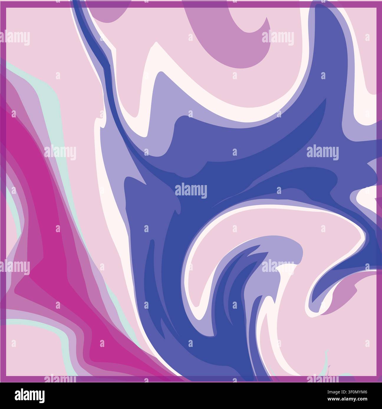 Abstract fluid art creating dynamic color swirls Stock Vector