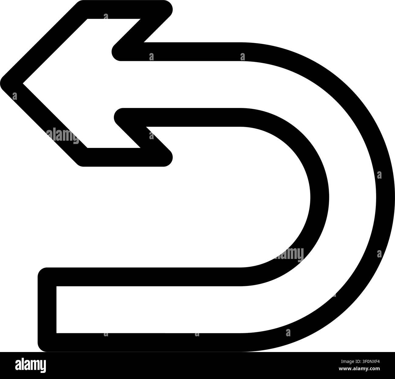 Returns Arrow Icon, Return Symbol, Directional, Direction Stock Vector