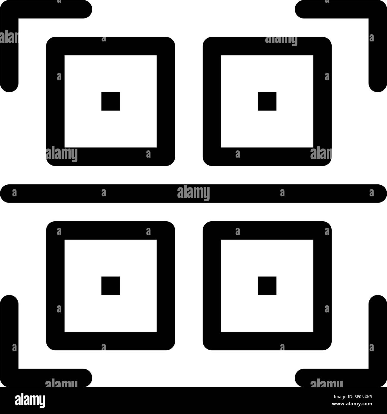 Qr Code Scan Icon, Barcode, Mobile, Quick Response, Scanning Stock Vector