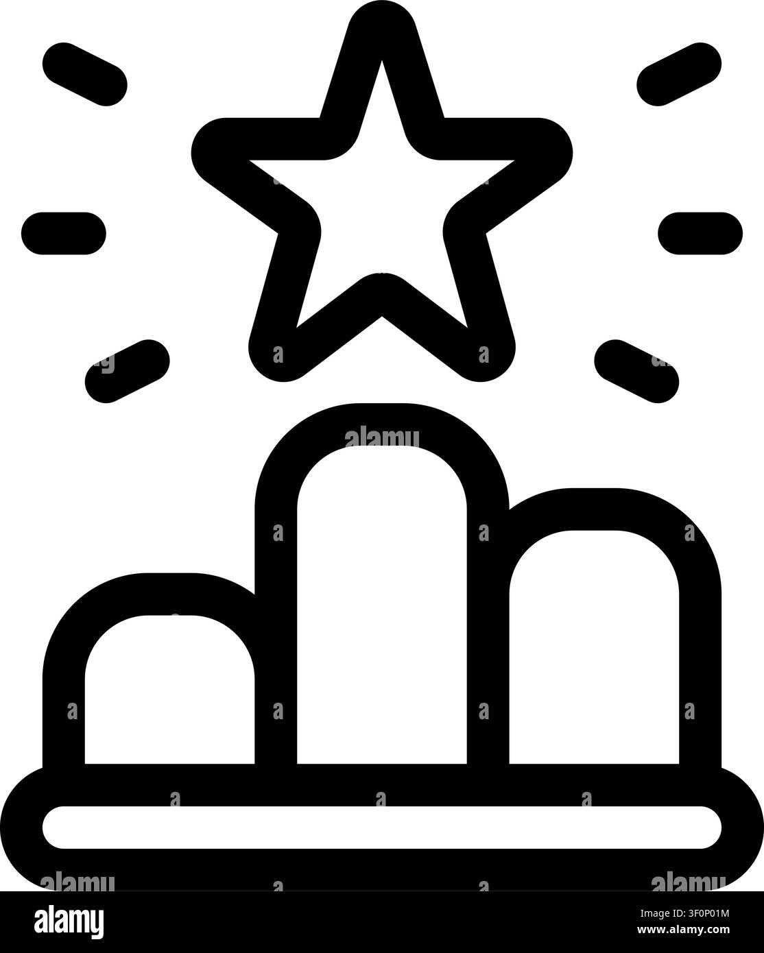 Podium Icon, Speaker, Lectern, Stage, Presentation, Speaking Stock Vector