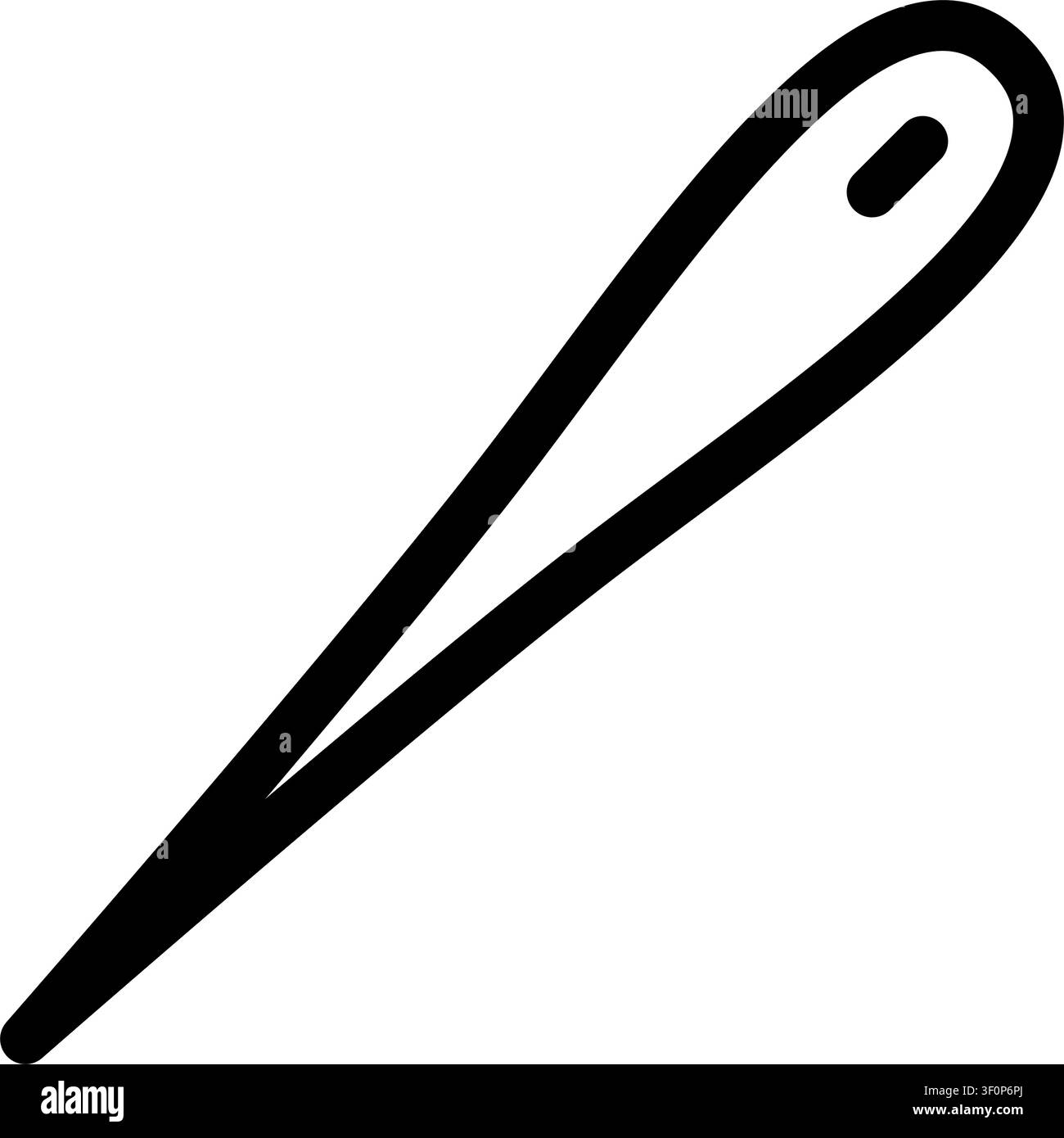 Sewing Needle Icon, Thread, Craft, Supplies, Tools, Needlework Stock Vector