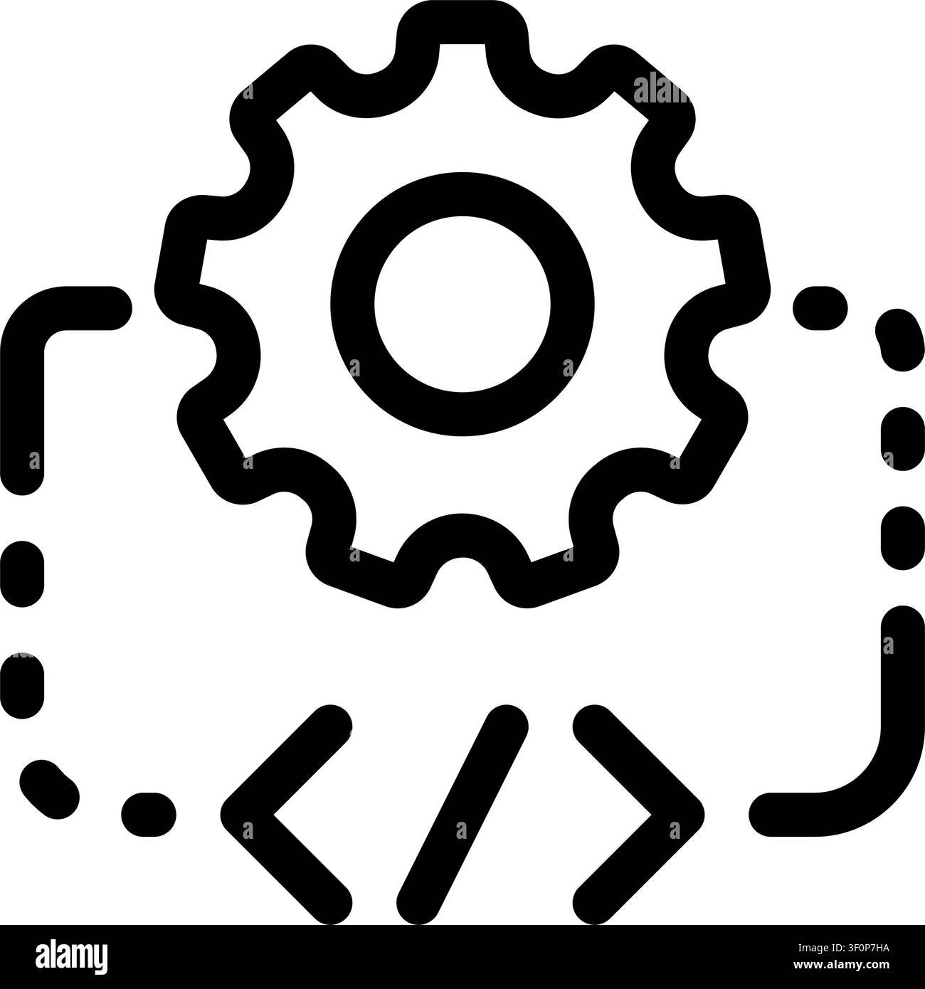 Api Bracket Icon, Code, Programming, Development, Software, Web Stock Vector