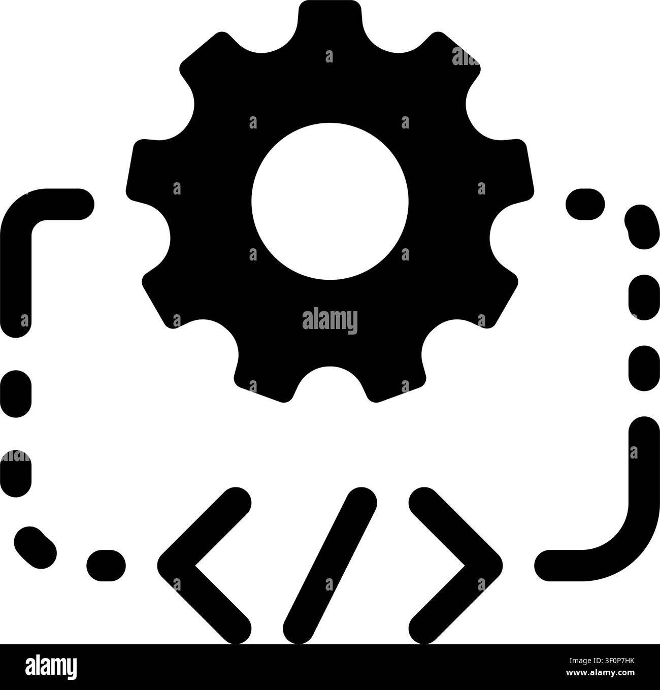 Api Bracket Icon, Code, Programming, Development, Software, Web Stock Vector