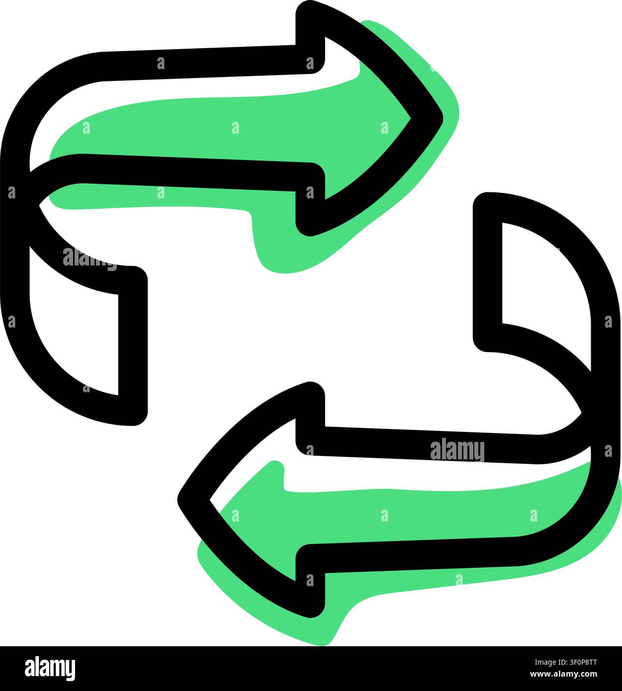 Arrow Recycle Icon, Recycling, Circular, Refresh, Reuse Stock Vector