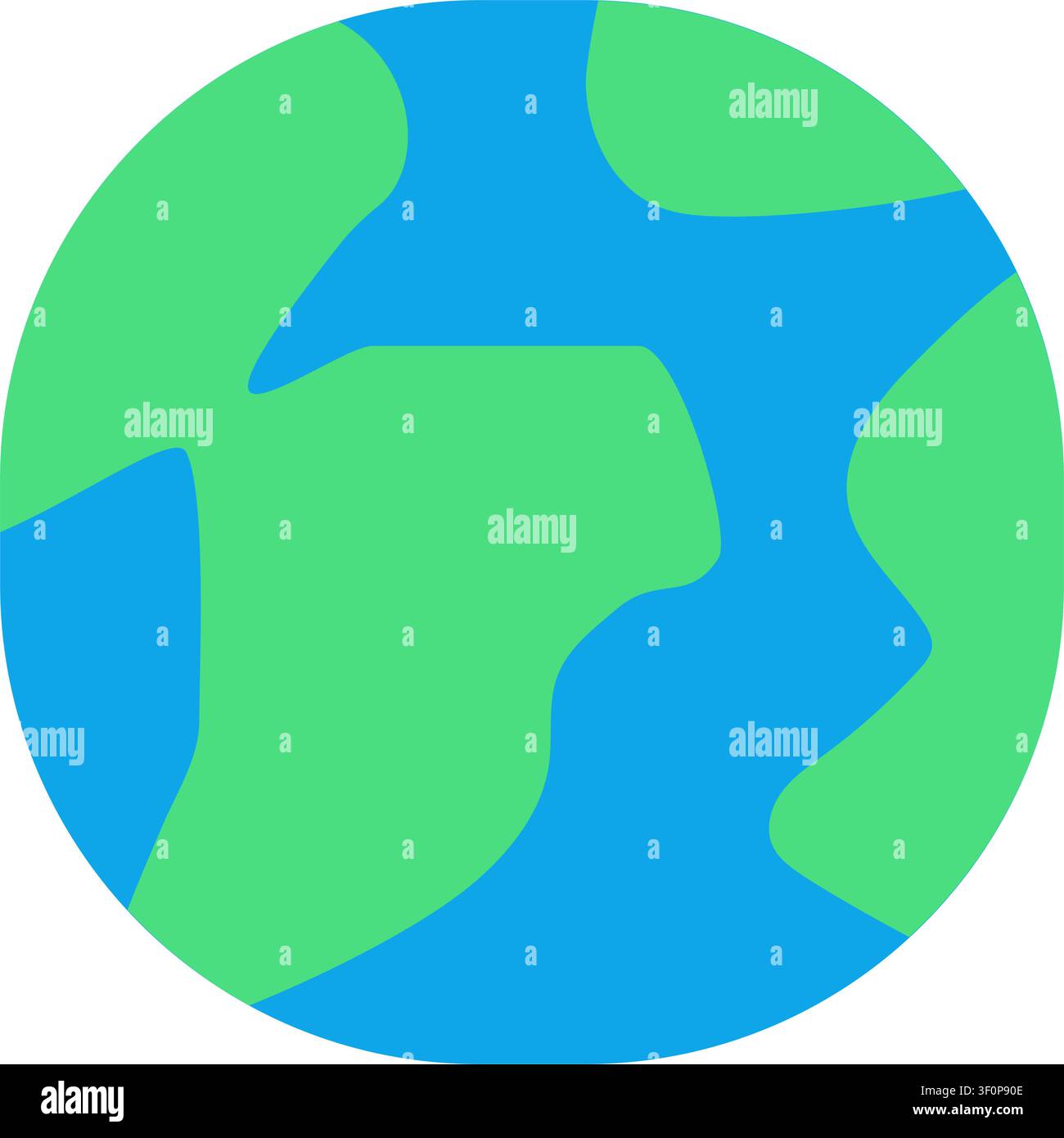Planet Earth Icon, Globe, World, Sphere, Geography, Map, Space Stock Vector