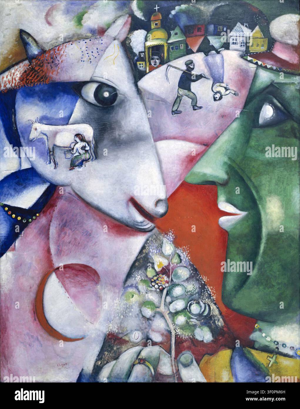 Chagall painting i and the village hi-res stock photography and