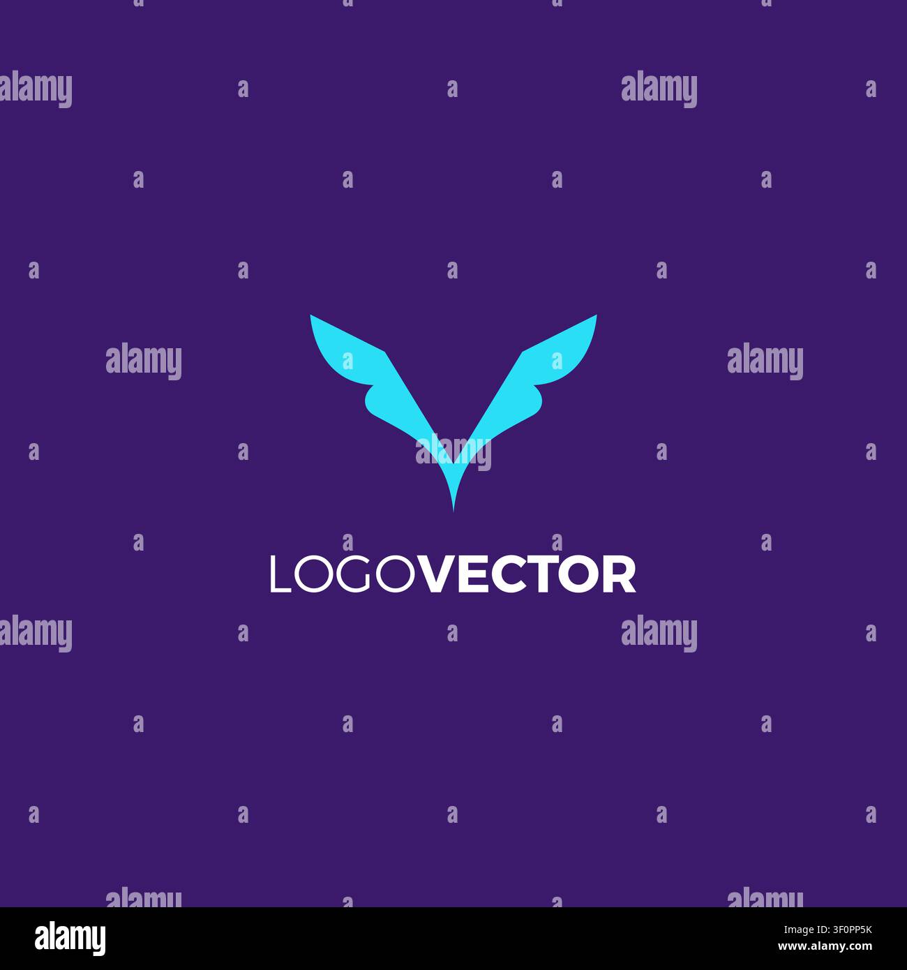 Letter V Wings Logo Vector. V Icon Design Stock Vector