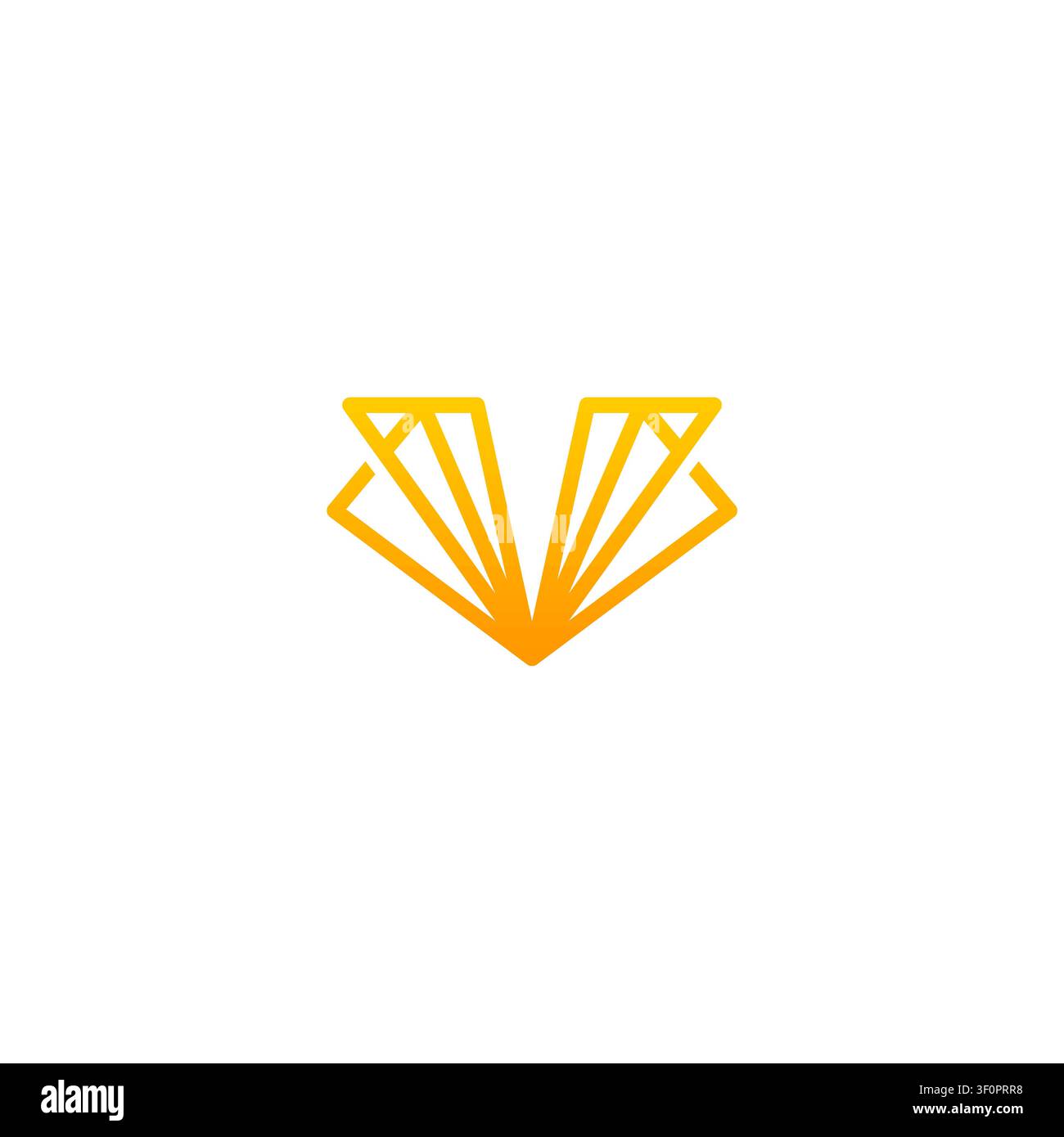 logo icon initials line V element vector. v logo simple Stock Vector