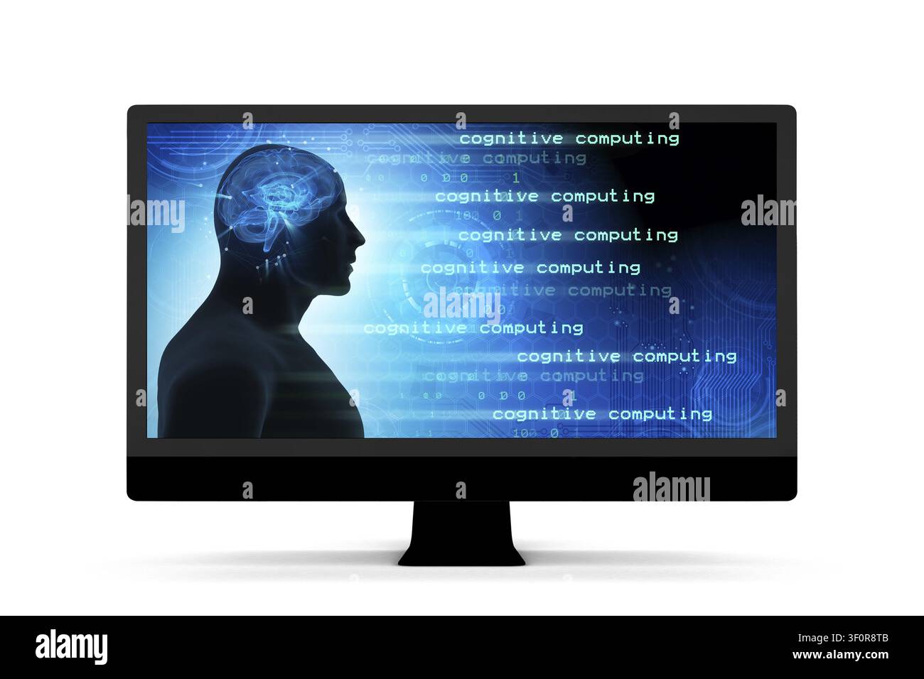 Machine learning and cognitive computing - 3d rendering Stock Photo