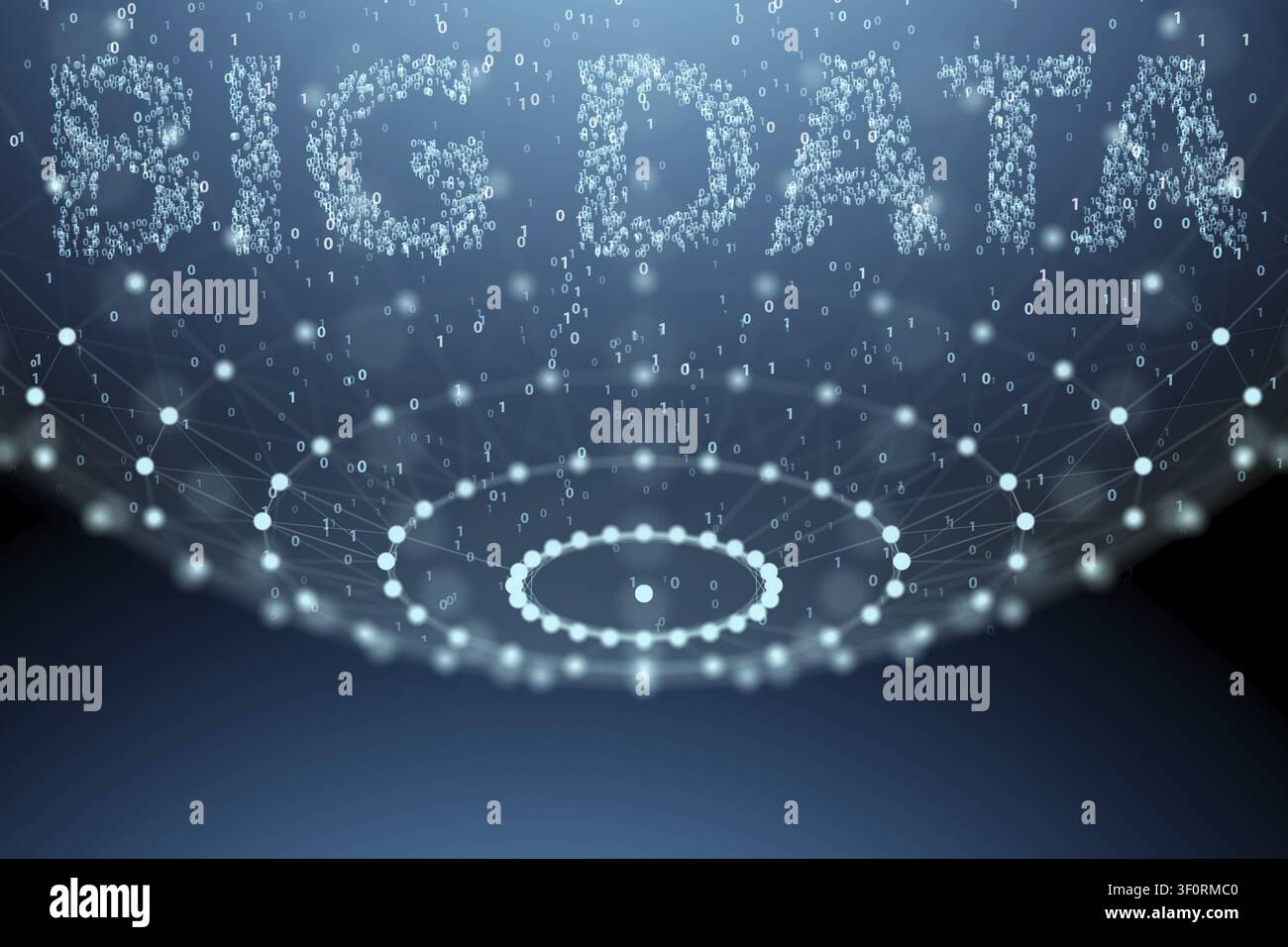 Big data and data mining concept illustration - 3d rendering Stock Photo