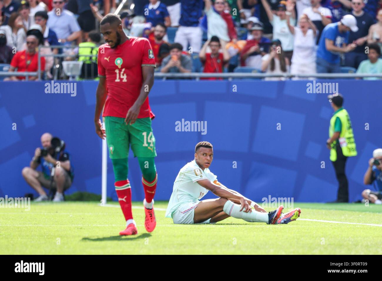 kylian-mbappe-player-of-france-and-issa-diop-player-of-morocco-during