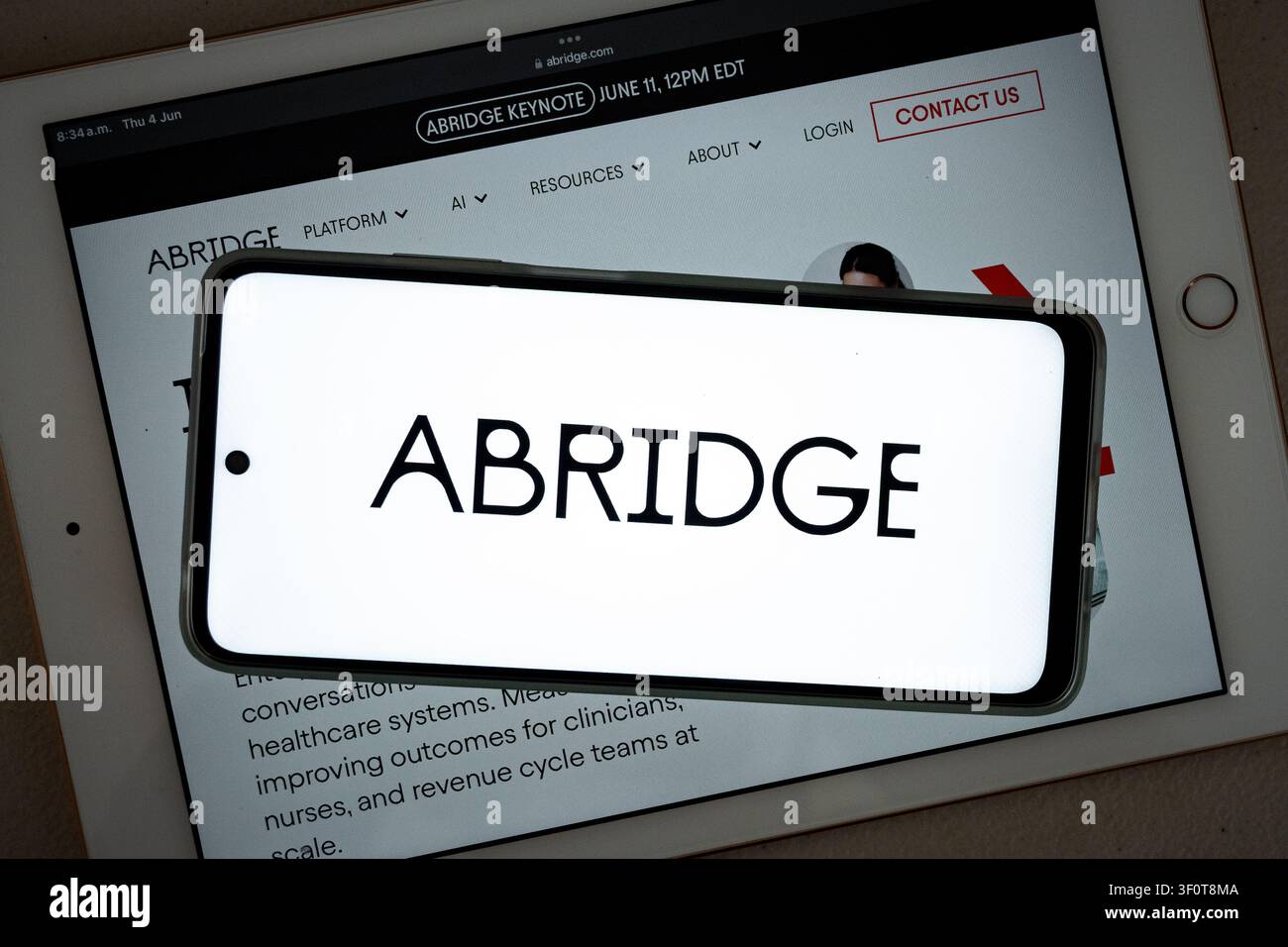 Abridge logo hi-res stock photography and images - Alamy
