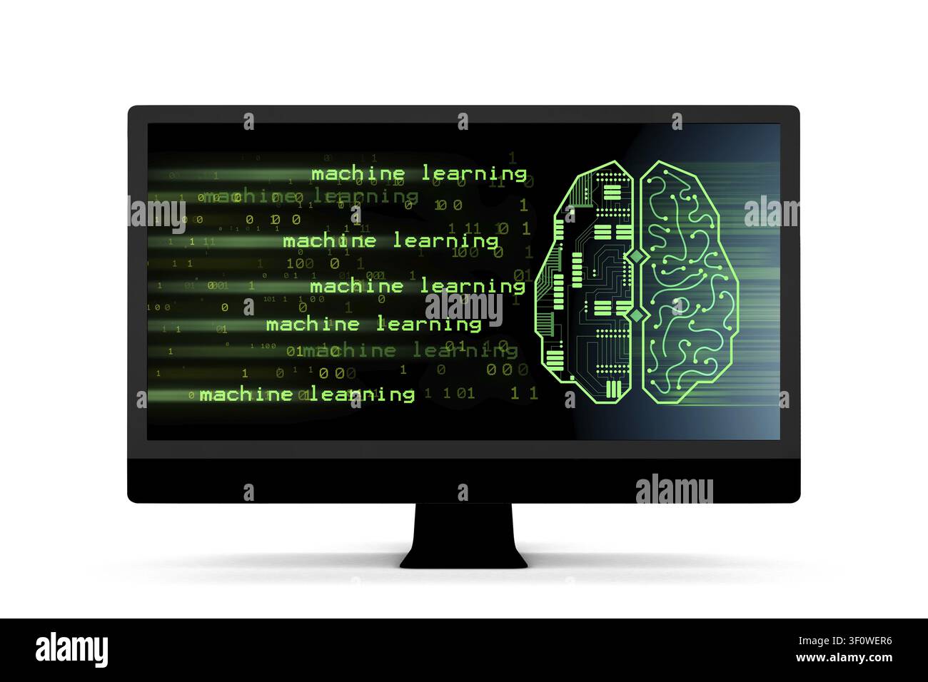 Machine learning and cognitive computing - 3d rendering Stock Photo