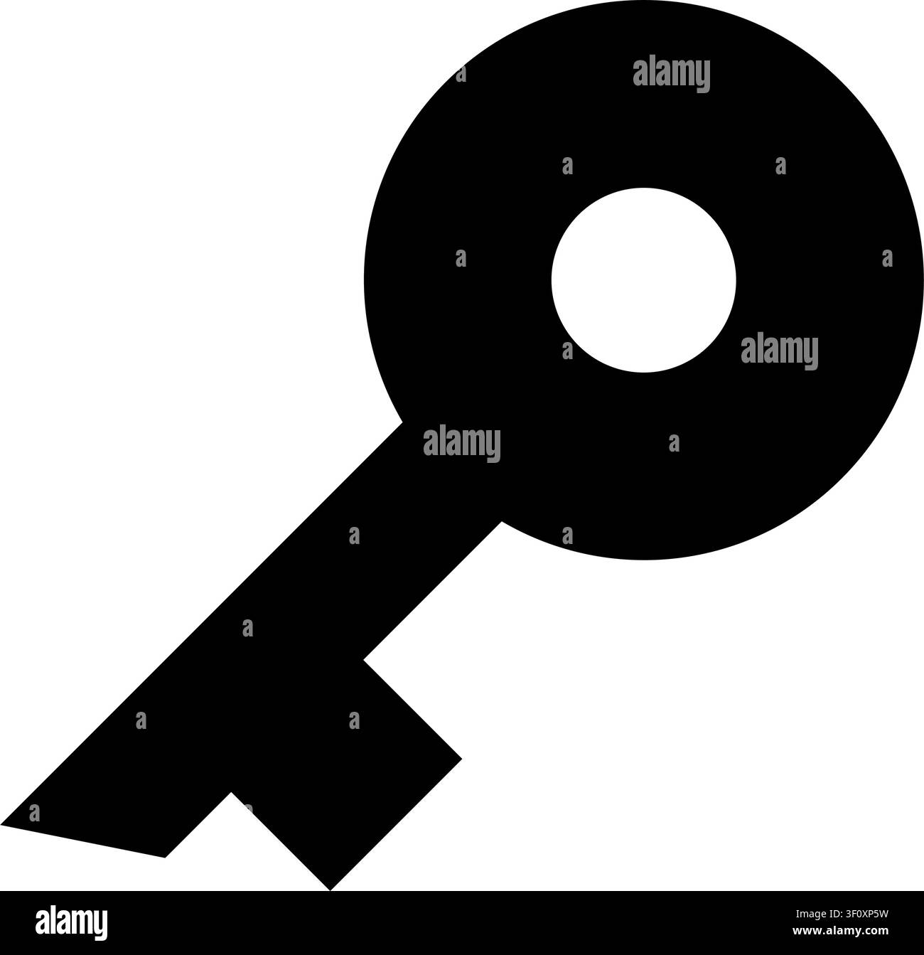 Key Icon, Security, Lock, Access, Password, Door, Metal, Vintage Stock Vector